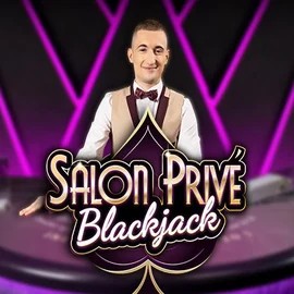 Blackjack Salon Privé online game logo by Ezugi on casinowonacoo.com