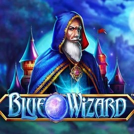 Blue Wizard online game logo by Quickspin on casinowonacoo.com