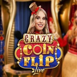 Crazy Coin Flip logo – Live Casino by Evolution at Wonaco Casino