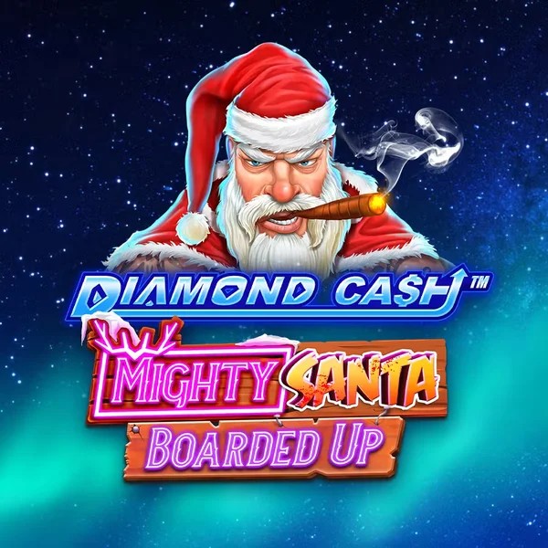 Diamond Cash Mighty Santa Boarded Up logo by Greentube Wonaco Casino