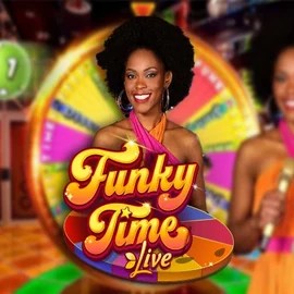 Funky Time by Evolution, showcased at casinowonacoo.com – game logo