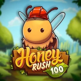 Honey Rush 100 slot visual from Play'n GO available on casinowonacoo.com