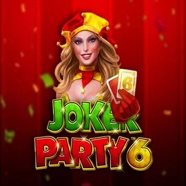 Joker Party 6 online game logo by Greentube on casinowonacoo.com