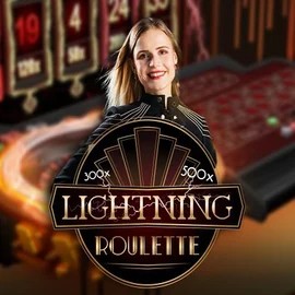 Lightning Roulette logo by Evolution Wonaco Casino