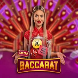 Mega Baccarat by Pragmatic Play, showcased at casinowonacoo.com – game logo