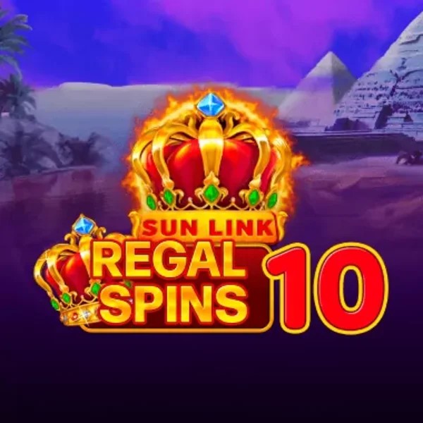 Regal Spins 10 game by PatePlay – logo hosted on Wonaco Casino