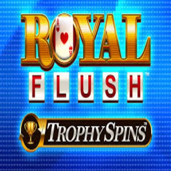 Royal Flush Trophy Spins online game logo by Greentube on casinowonacoo.com