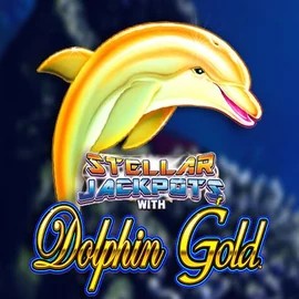 Dolphin Gold with Stellar Jackpots logo – Jackpots by Lightning Box Game at Wonaco Casino