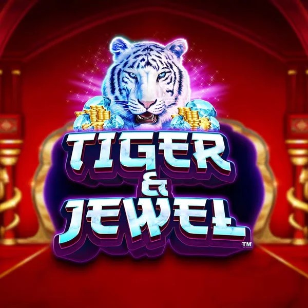 Slots logo of Tiger and Jewel from Greentube at Wonaco Casino
